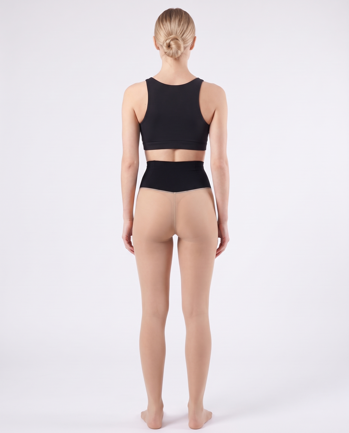 Fleece-lined shaping leggings - back view